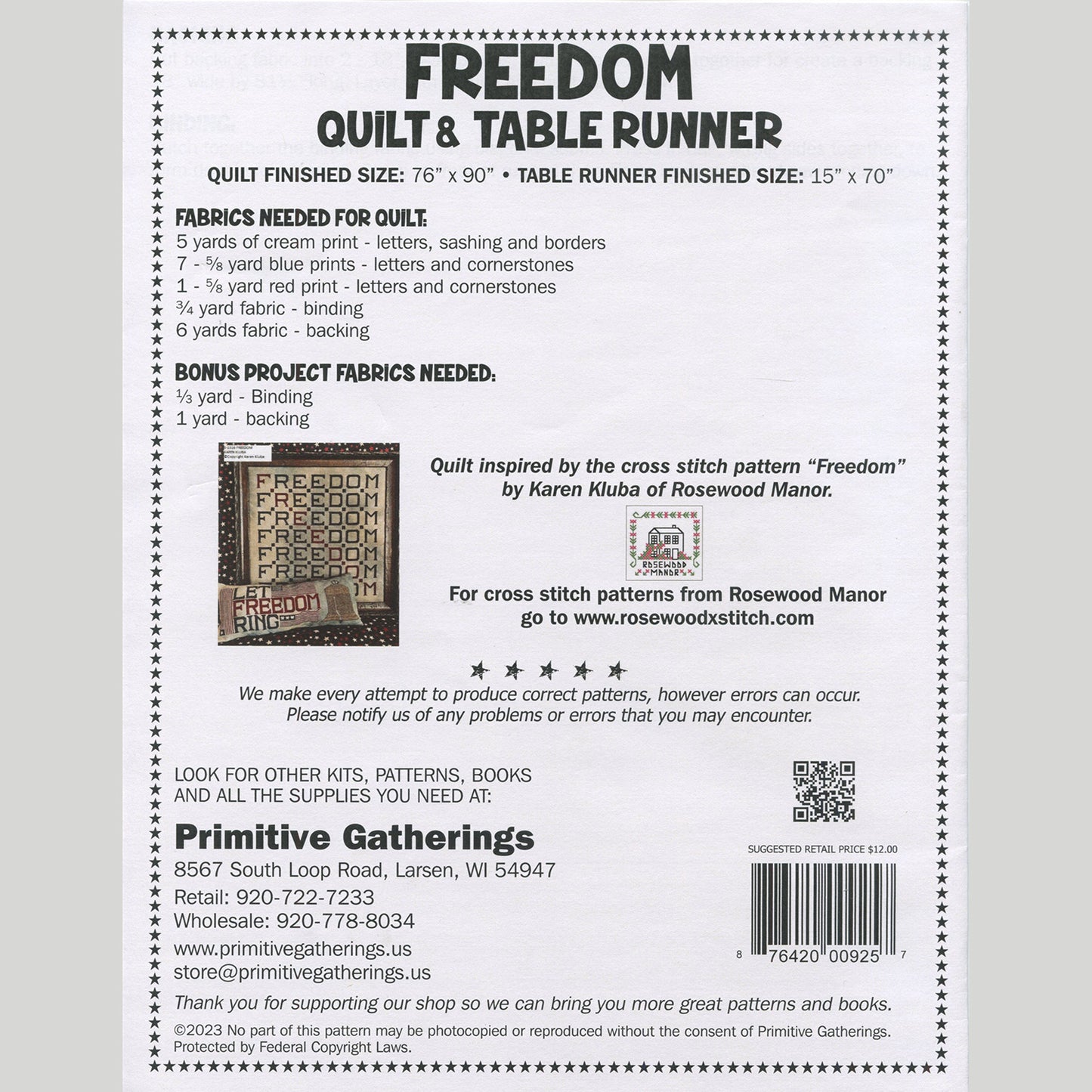 Freedom Quilt Kit Alternative View #3