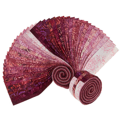 Java Batiks Wine Purples Favorites 2.5" Strips