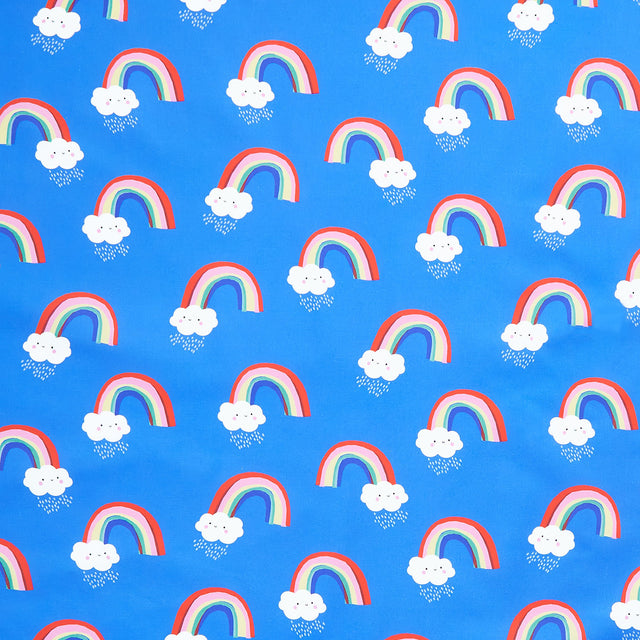 Whatever the Weather - Papercut Rainbows Bright Sky Yardage Primary Image