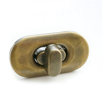 Emmaline Small Turn Lock - Antique Brass