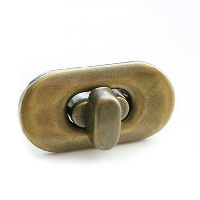 Emmaline Small Turn Lock - Antique Brass
