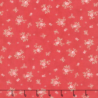 Collection for a Cause: Etchings - Peaceful Posies Red Yardage