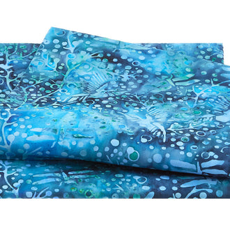 Luscious Batiks - Dragonfly Blue Ocean 2 Yard Cut