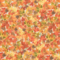 Harvest Festival - Harvest Leaves Cream Metallic Yardage Primary Image