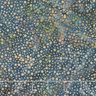 Desert Sun Batiks - Mini Dot Navy Yardage
