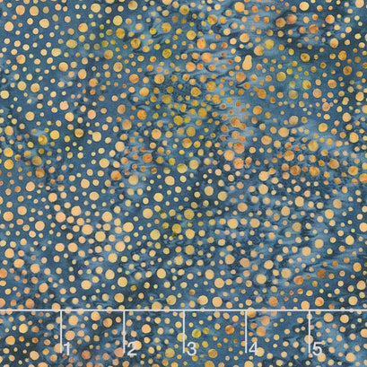 Desert Sun Batiks - Mini Dot Navy Yardage