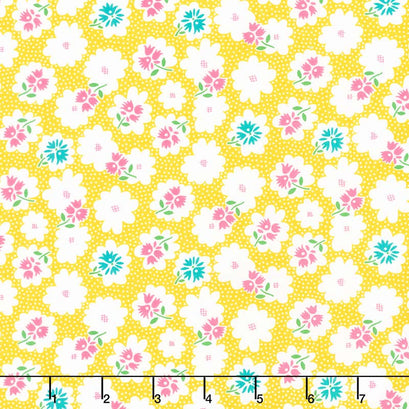 Fiddle Dee Dee - Flower Fiddle Yellow Yardage