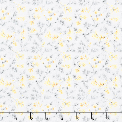 Fields of Gold - Leaf Toss Gray Yardage