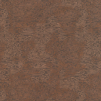 Fiesta Horses - Earth Tones Texture Dark Brown Yardage