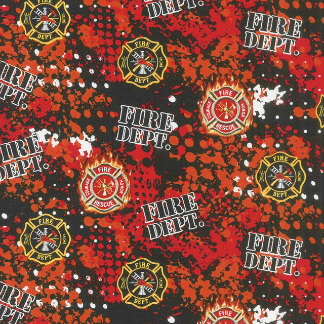 Fire Fighter - Patches Multi Yardage