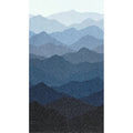 First Snow - Ombre Mountains Nightfall Running Yardage Alternative View #3