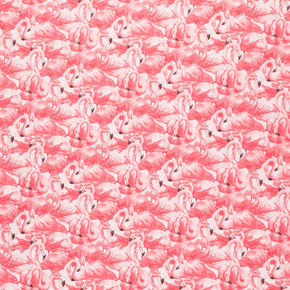 Flamingo Bay - Flamingos Packed Pink Yardage