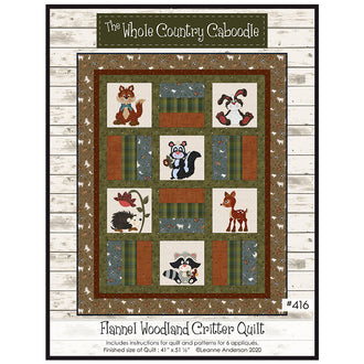 Flannel Woodland Critter Pattern