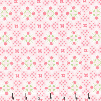 Flea Market - Coral Appliqué Yardage