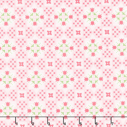 Flea Market - Coral Appliqué Yardage
