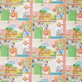 Flea Market Mix - Ephemera Collage Multi Yardage