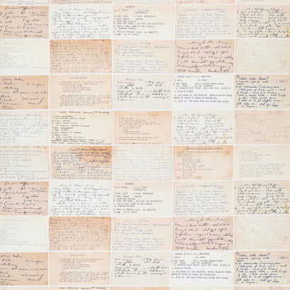 Flea Market Mix - Recipe Cards Parchment Yardage