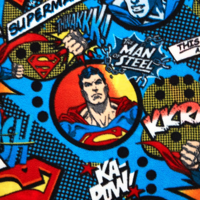 Fleece Licensed - Superman A Job For Superman Multi Yardage