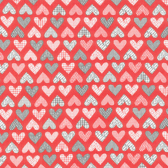 Flirt - Hearts Red Yardage