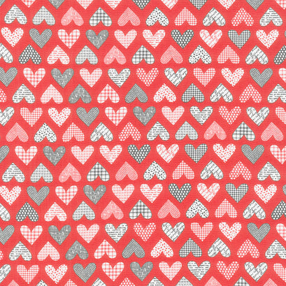 Flirt - Hearts Red Yardage