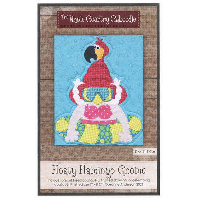 Floaty Flamingo Gnome Precut Fused Appliqué Pack