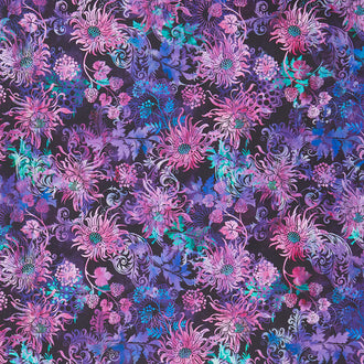 Floragraphix V - Allover Floral Purple Yardage