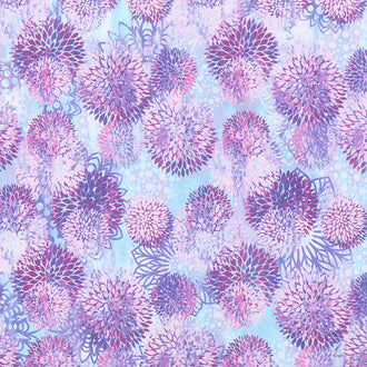 Floragraphix V - Chrysanthemum Purple Yardage