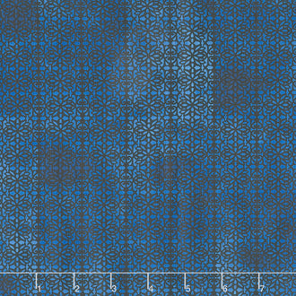 Floragraphix V - Filigree Blue Yardage