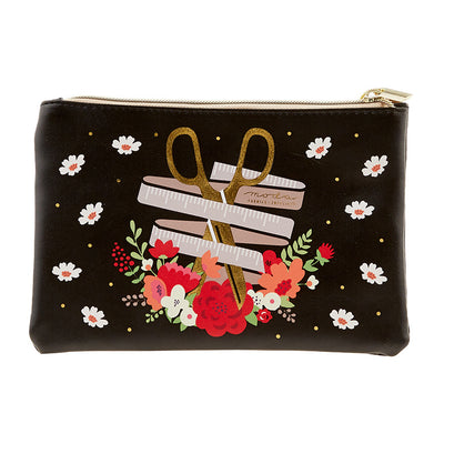 Floral Scissors Glam Bag