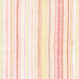 Floral Study - Watercolor Stripe Multi Digitally Printed Yardage