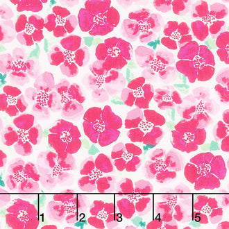 Floralish - Blooms Field Fresh Pink Yardage