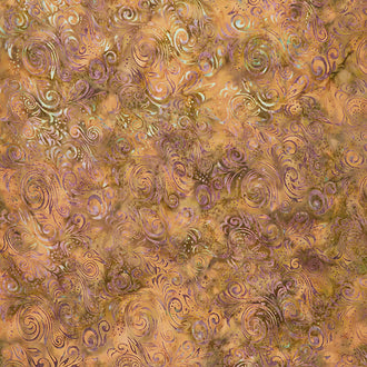 Florentine Batiks - Swirl Golden Pine Yardage