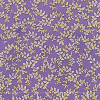 Florentine Garden - Branches Lavender Metallic Yardage