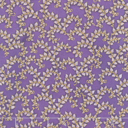 Florentine Garden - Branches Lavender Metallic Yardage