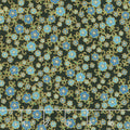 Florentine Garden - Floral Blue Metallic Yardage Primary Image