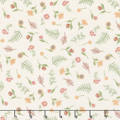 Flower Pot - Fresh Cut Ivory Yardage