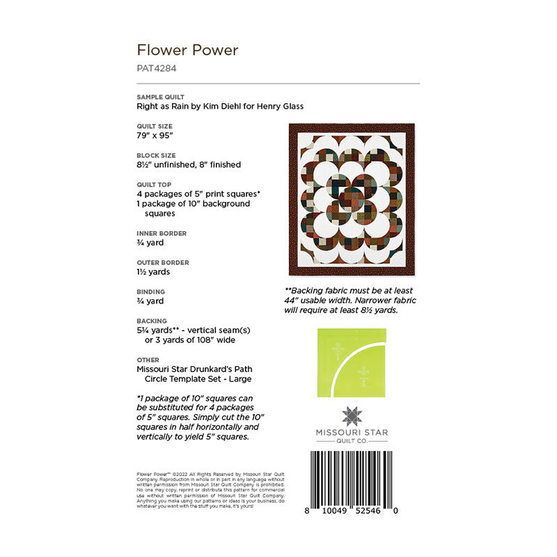 Flower Power Quilt Pattern by Missouri Star Alternative View #1