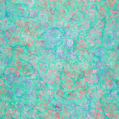 Flower Ship Batiks - Multi Flowers Yardage