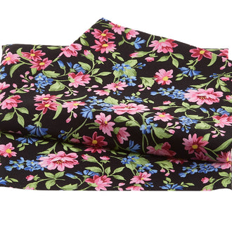 Flowerhouse Pretty Sweet Favorites Black Floral 2 Yard Cut