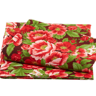 Flowerhouse: Scarlet's Garden Packed Floral Red 2 Yard Cut