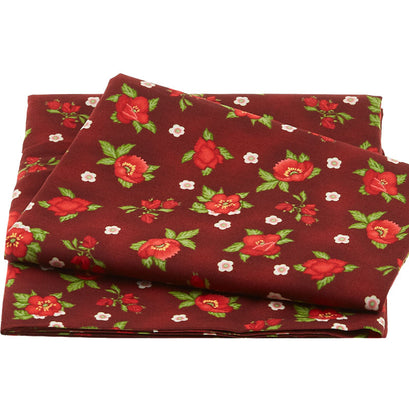 Flowerhouse: Scarlet's Garden Small Floral Red 2 Yard Cut