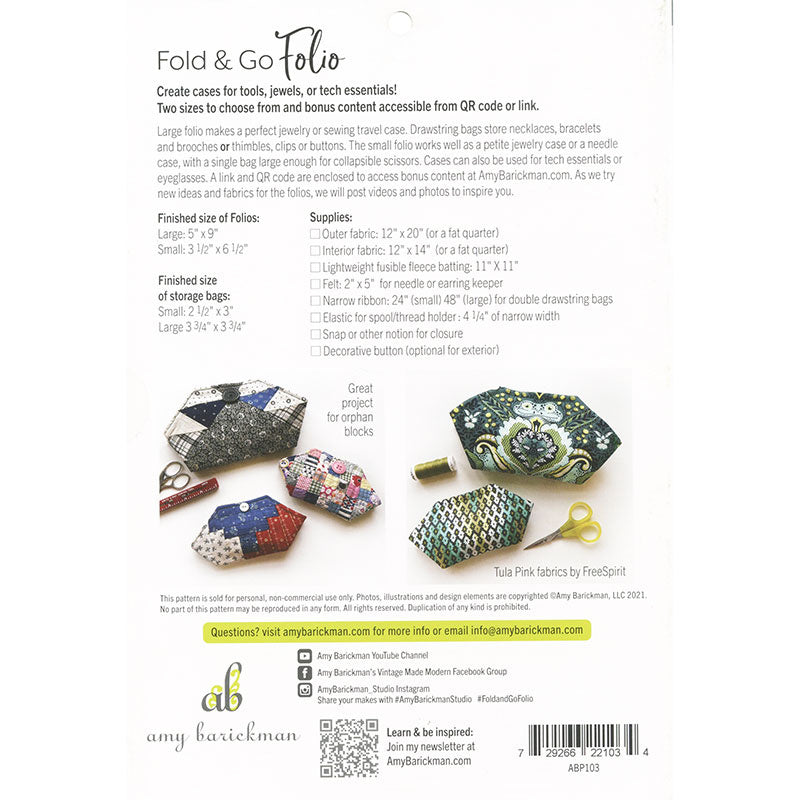 Fold & Go Folio Pattern Alternative View #1