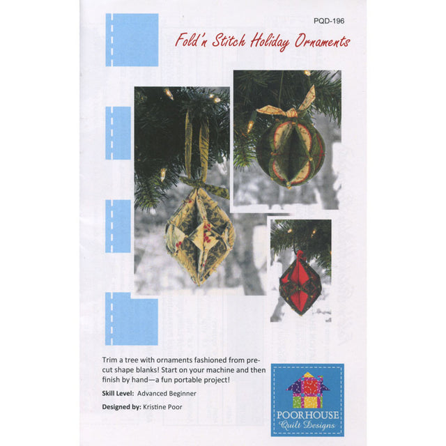 Fold'n Stitch Holiday Ornaments Pattern Primary Image