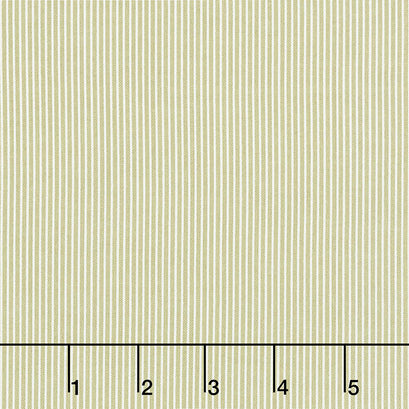 Folktale - Skinny Stripes Olive Yardage