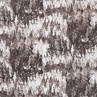 Forest Fable - Trees Brown Digitally Printed Yardage