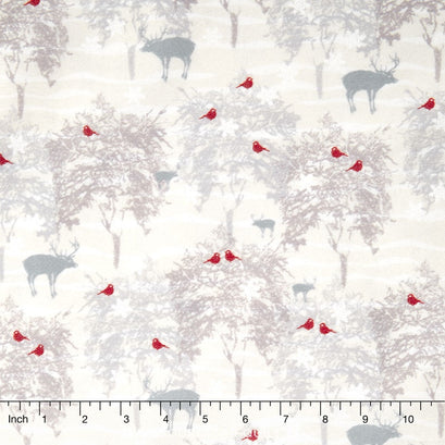 Forest Frost - Icy Forest Frost Metallic Yardage