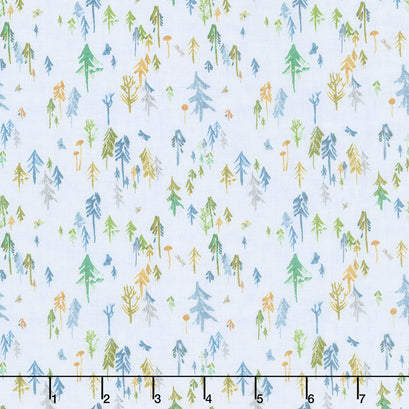 Forest Glade - Forest Mist Gray Yardage