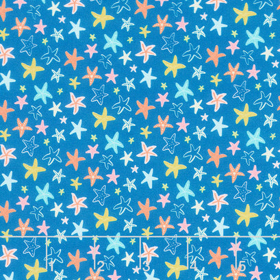Forever Summer - Sea Stars Blue Yardage