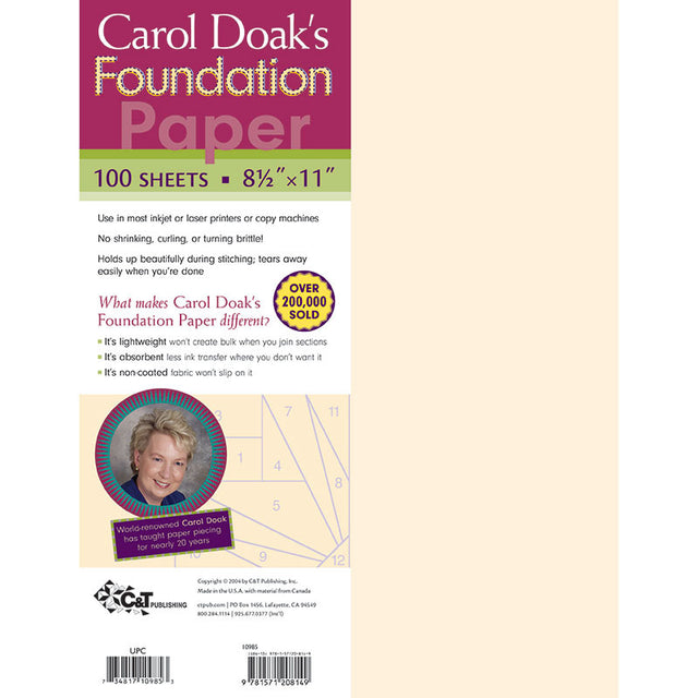 Foundation Paper 100 Sheets by Carol Doak