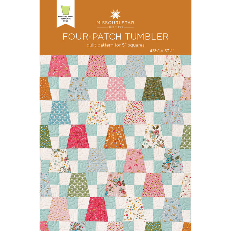 Tumbler Quilt Pattern Blue Yellow Green Boho Tumbler Throw Quilt
